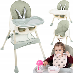 Стілець для годування Kruzzel оливковий (Польща)
