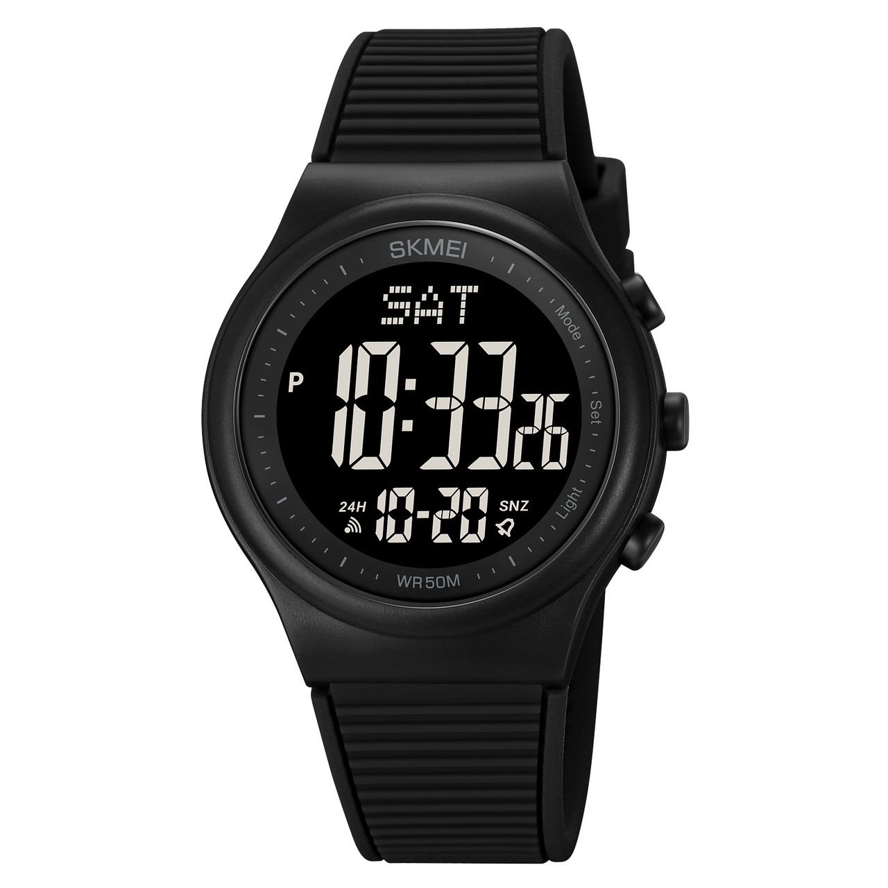 Skmei 1980 Ultra New чорні з чорним циферблатом чоловічий спортивний годинник