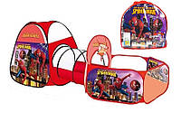 УЦІНКА! Дитячий ігровий намет MAXLAND ENTERPRISES з тунелем та манежем Спайдермен 280х92х120 см у сумці (96565 SP)