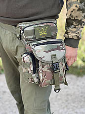 Тактична сумка на ногу Тактична сумка на пояс мультикам, фото 2
