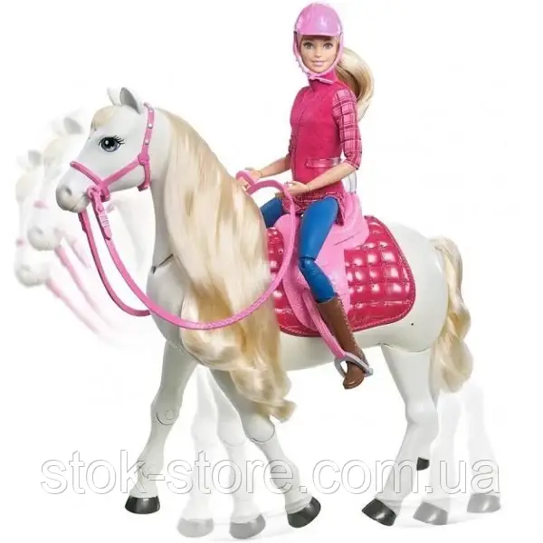 Игровой набор Барби Всадница и Интерактивная Лошадь Мечты - Barbie Dreamhouse FRV36 - фото 1 - id-p1793670649