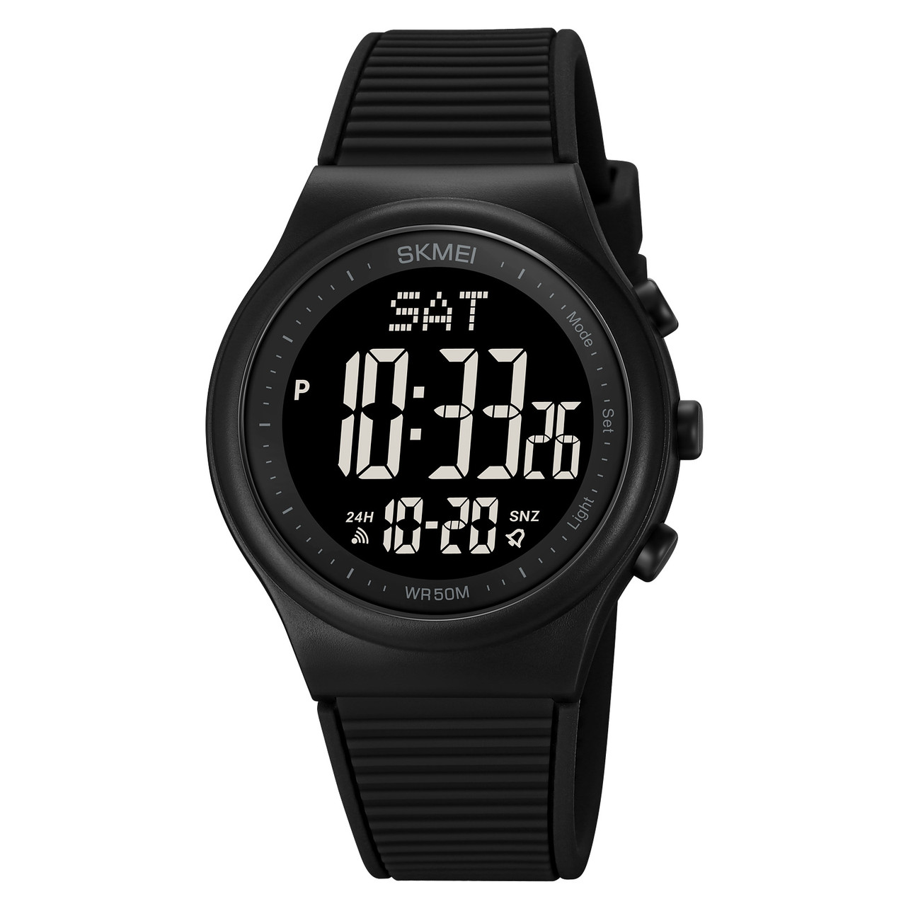 Skmei 1980 Ultra New чорні з чорним циферблатом жіночий спортивний годинник