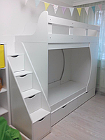 Двухъярусная кровать для 2х детей АЛ-19 ( 190Х80 см)