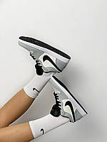 Кроссовки, кеды отличное качество Nike Air Jordan Retro 1 Low Grey White Black 1 Размер 36