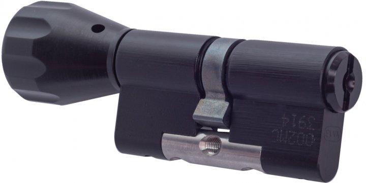 Циліндр EVVA MCS ключ-тумблер чорний (Австрія), фото 1