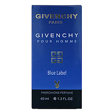 Givenchy Pour Homme Blue Label Pheromone Parfum чоловічий 40 мл, фото 5