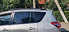 Рейлінги на Toyota RAV-4 (2006-2013) Чорні цільноалюмінієвий корпус На 80 кг Дуги на дах Модель Skyport, фото 3