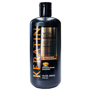 Шампунь для волосся Wokali Keratin Shampoo Ultimate Repair поживний WKL333 550 мл