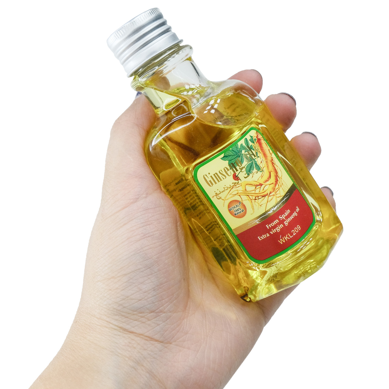 Масло для волос и тела Wokali Extra Virgin Ginseng Oil с маслом женшеня WKL209 120 мл - фото 3 - id-p1983870619