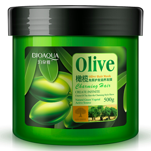 Маска для волосся BIOAQUA Olive Hair Mask з олією оливи 500 г