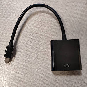 Перехідник mini DP Thunderbolt  to VGA кабель 10см, фото 3