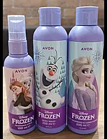 Парфумерний дитячий набір з 3-х одиниць Frozen Avon, парфумовий спрей + гель для душа