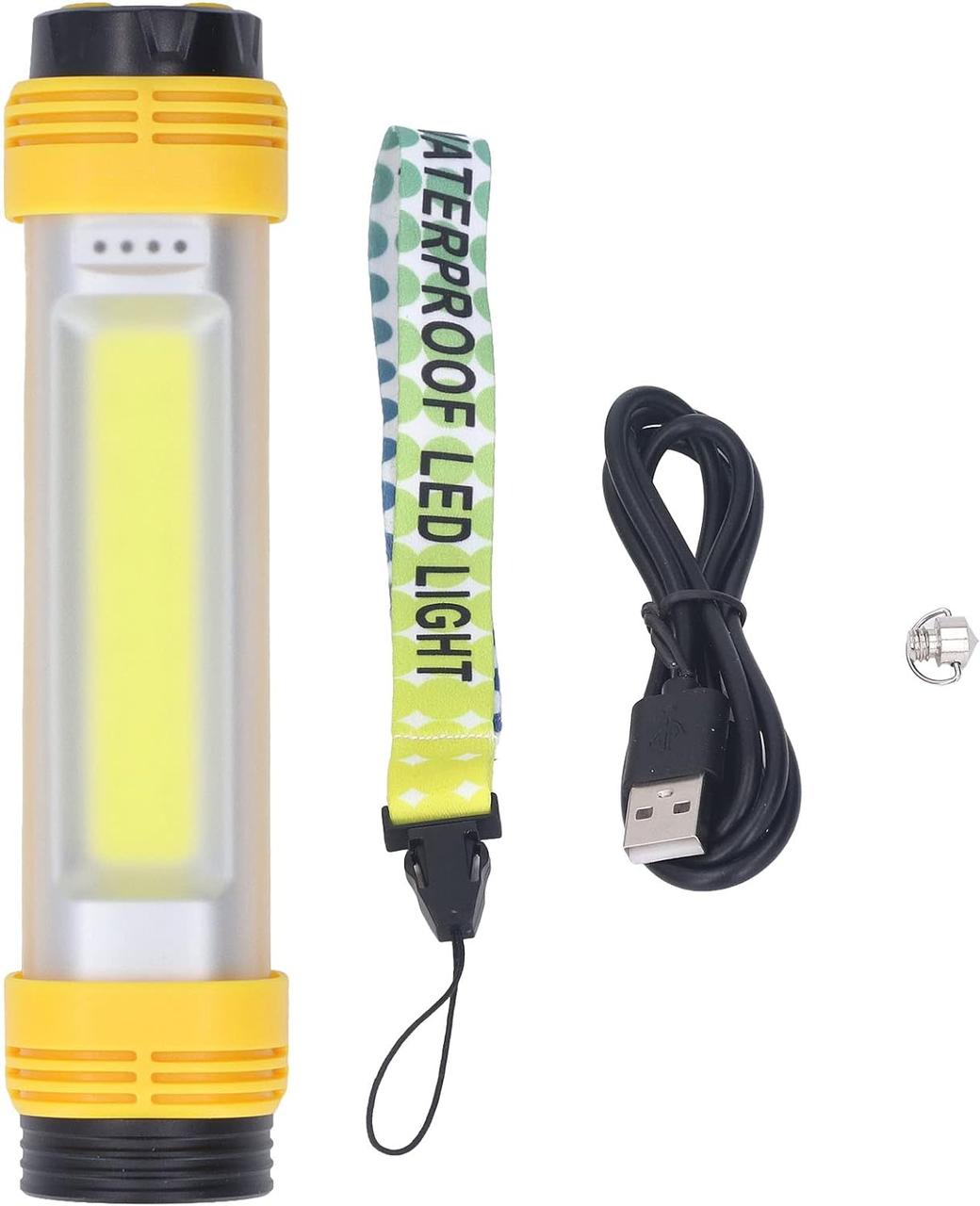 Ліхтарик лампа Functional Flashlight X6-COB Waterproof LED Light 2600mAh