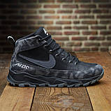 Чоловічі теплі зимові стильні черевики  з натуральної шкіри Nike model-109, фото 3