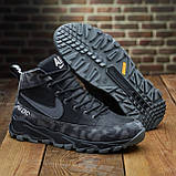 Чоловічі теплі зимові стильні черевики  з натуральної шкіри Nike model-109, фото 5