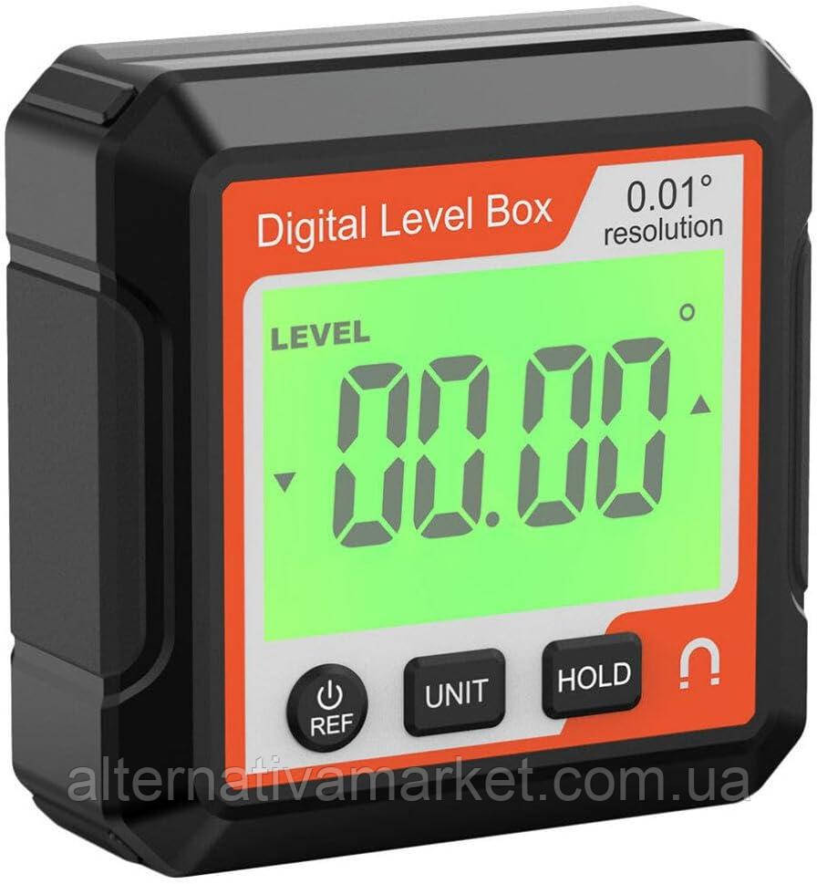 Кутомір "Digital Level Box RW" електронний магнітний, інклінометр, цифровий рівень (IP65, точність ±0,2°), фото 1
