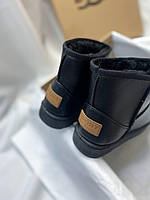 Кроссовки, кеды отличное качество Ugg Mini Black Leather No logo Размер 36