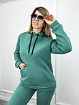 Жіночий спортивний костюм на флісі "Impuls" Батал, фото 4
