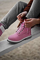 Timberland Pink White Grey 1 Отличное качество Угги, ботинки, ботильйони отличное качество Размер 38