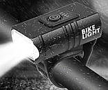 Велофара передня Bike Light 305 акумуляторний велосипедний водонепроникний ліхтар із кріпленням, фото 5