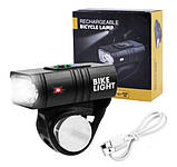 Велофара передня Bike Light 305 акумуляторний велосипедний водонепроникний ліхтар із кріпленням, фото 7