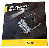 Велофара передня Bike Light 305 акумуляторний велосипедний водонепроникний ліхтар із кріпленням, фото 11