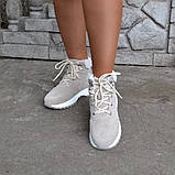 Замшеві черевики на шнурках, фото 4