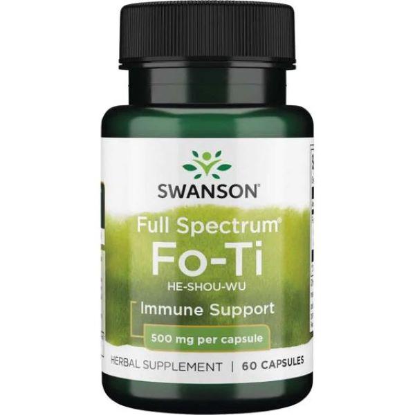 Горець багатоквітковий Swanson Full Spectrum Fo-Ti He-Shou-Wu 500 mg 60 Caps