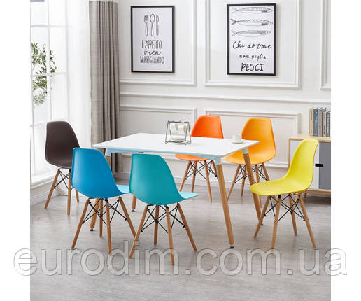 Стілець Тауер Вуд пластиковий жовтий, фото 3