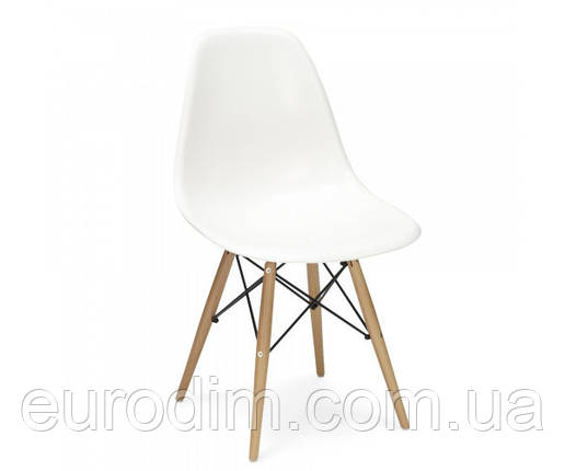 Стілець Тауер Вуд пластиковий білий, фото 1