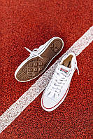 Кроссовки, кеды отличное качество Converse White Black & Red Lines Размер 41