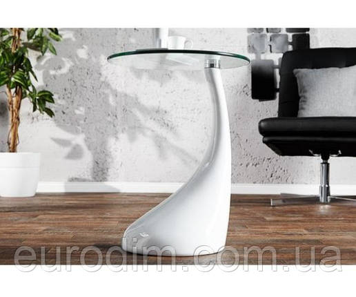 Столик Перла журнальний білий, фото 3