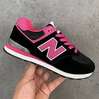 Кроссовки, кеды отличное качество New Balance 574 Black Purple Размер 38