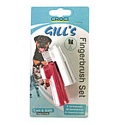Набір Croci Gill's Fingerbrush Set Dog's & Cat's дві зубні щітки для собак і котів (C6052803)