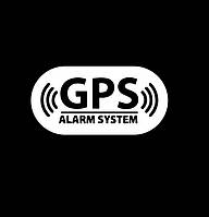 Автомобильные виниловые наклейки предупреждения с GPS (для автомобильных стёкол и мотоциклов 16х8)