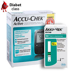 Глюкометр Акку Чек Актив (Accu Chek Active) + 50 тест-смужок