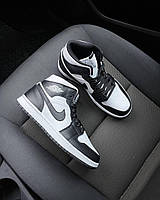 Кроссовки, кеды отличное качество Nike Air Jordan 1 Retro High Black White Logo Размер 36