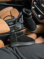 Кроссовки, кеды отличное качество Ugg Ultra Mini Black Замш Угги, ботинки, ботильйони отличное качество