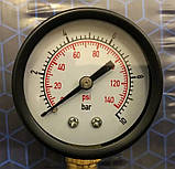 Манометр тиску радіальний вертикальний LIDER (Польща) нижнє підклюючення, фото 2