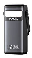 Зовнішній акумулятор (павербанк) Romoss 65W 40000mAh Black (PMT-182)