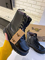 Dr. Martens 1460 JADON High Fur Black No Logo 2 (Змейка) Отличное качество Угги, ботинки, ботильйони отличное