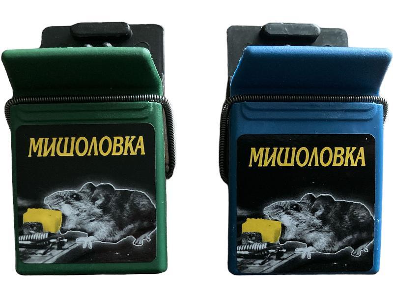 Мишоловка Ameks, пастка для мишей пластикова механічна, фото 1