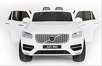 Электромобиль детский джип одноместный Volvo XC90 2 мотора колеса EVA белый