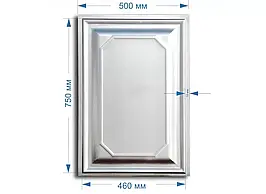 Філенка для воріт "Класика" 750х500 мм