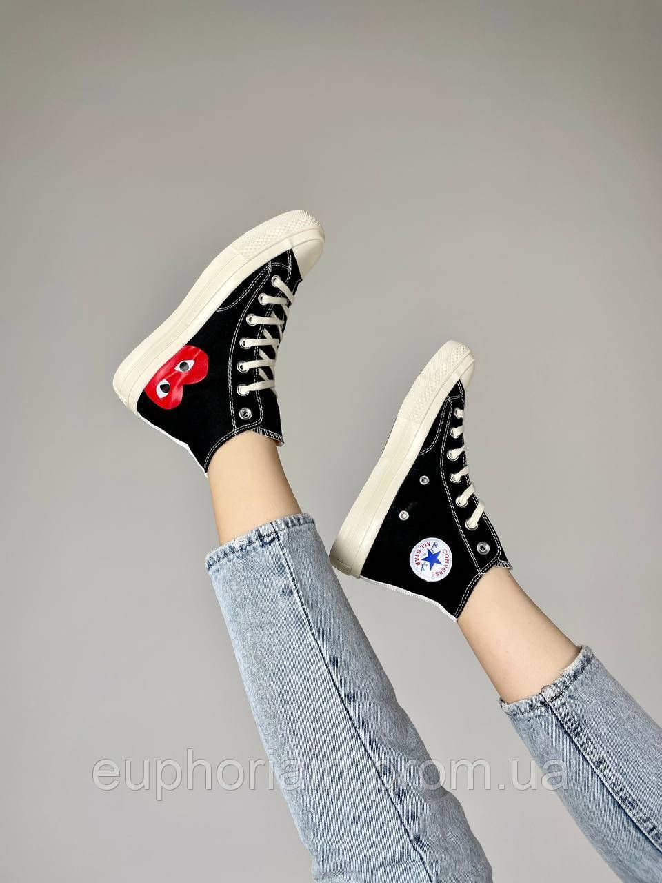 Кроссовки, кеды отличное качество Converse x Comme des Garsons Play Chuck Размер 37 - фото 9 - id-p1983950314