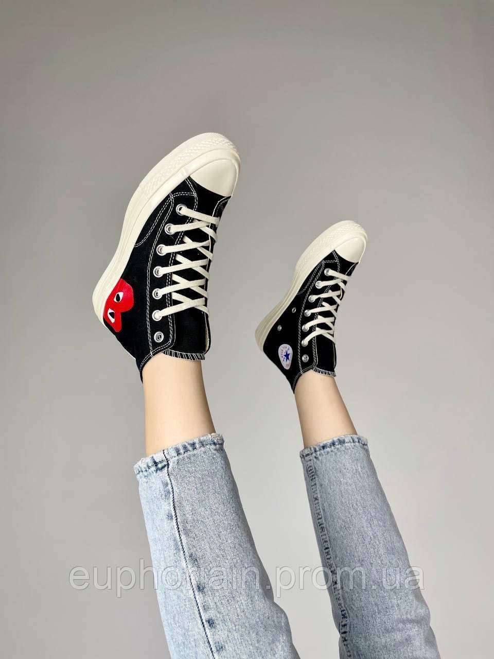 Кроссовки, кеды отличное качество Converse x Comme des Garsons Play Chuck Размер 37 - фото 10 - id-p1983950314