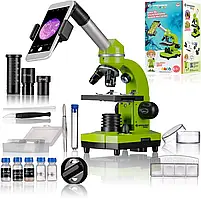 Мікроскоп Bresser Junior Biolux SEL 40x-1600x Green з адаптером для смартфона