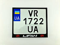 Рамка для мотономера Lifan black/red металл