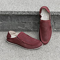 Класические туфли отличное качество Moccasins Kadar L 361 Bordo Размер 41 мужские туфли класические