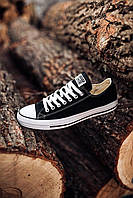 Кроссовки, кеды отличное качество Converse Low Black White Black Line Размер 36